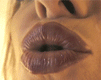 Gif animé bouche bisou